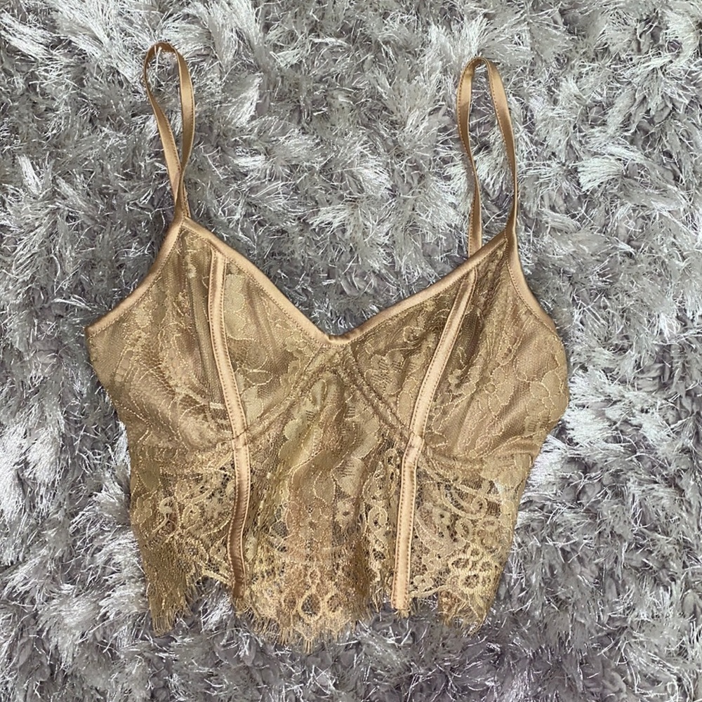 Tiger Mist Tan Bralette Top